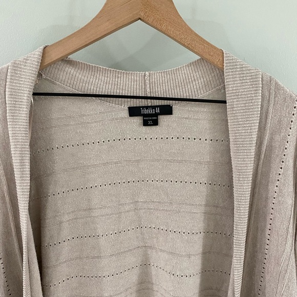 Tribekka 44 Open Front Cardigan Size XL - Picture 6 of 8